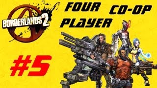 Borderlands 2 Four Player Co op Playthrough Episode 5 - Marcus Garvey's Gun Shop