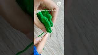 🍀 Easy Crochet 4 Leaf Clover Keychain Full video tutorial on YouTube step by step #shorts #crochet