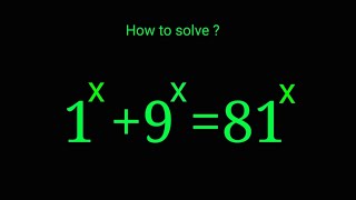 Math Exponential Problem | Find the Value of x in this Equation