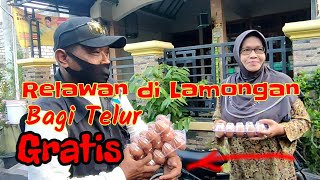 Berita Lamongan: Harga telur anjlok Relawan Bagi Telur Gratis.