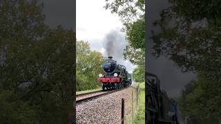 32424 and 60007 charge out of Horsted Keynes