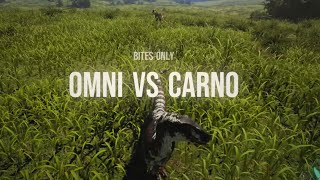 [ The Isle Evrima ] Omni vs Carno (32%) - How to kill with BITES ONLY!