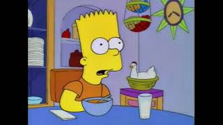 The Simpsons - Bart eats Krusty's cereal