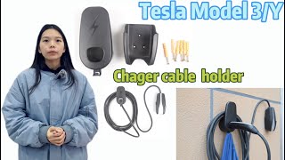 How to install the Tesla Mobile Connector Wall Mount & Cable