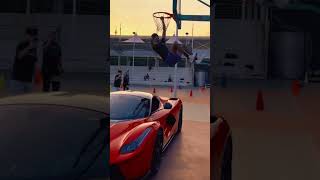 🤯🏀 EXPENSIVE SLAM DUNK 🏀🤯 #basketball #clips #nba #live #viral #shorts #car #love #sports