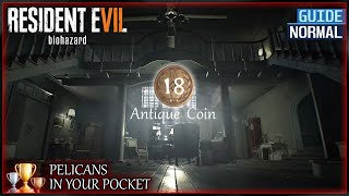 Resident Evil 7: Biohazard - All Antique Coin Locations [Pelicans in Your Pocket Achievement/Trophy]