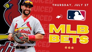 MLB Bets for Thursday 07/27 | Best MLB Picks & Predictions | Juiced Bets