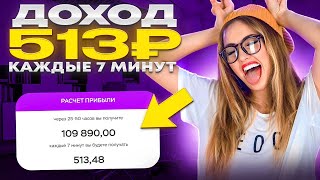 ДОХОД 513₽ каждые 7 минут | ЗАРАБОТОК в ИНТЕРНЕТЕ с ВЛОЖЕНИЕМ | Как Заработать Деньги С Вложением?