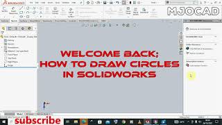 circles tutorials solidworks