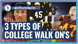 The 3 Types Of College Walk On's -  How Can You Be a Wal On?