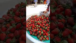 UNIQUE Street Food Strawberry Masala #shorts #strawberry