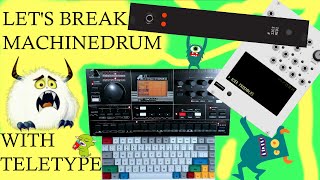 Elektron Machinedrum controlled by Monome Teletype | User Friendly