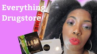 Everything Drugstore makeup tutorial & haul with pop of color