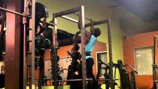 215 pound weighted pull up @ 145 pounds