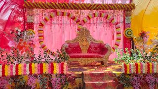 Stage Sajawat Basuhar. DeenDayalGiri Flower Decoration 📱+919819540376, 2024