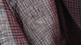 【Experience CONFECT Clothes】リネンタッターソールチェック半袖カバーシャツ