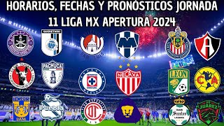 Partidos Y Horarios De La Jornada 11 Del Torneo Apertura Acercandose A La Liguilla