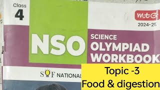 NSO || CLASS -4  ||  Topic -3  || Food and digestion#nso#sof#nationalscienceolympiad