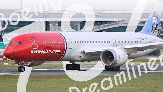 Dreamliner: Boeing 787 taking off from Dublin Airport (Ireland)