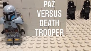 Paz Vizsla versus Death Trooper|Lego Star Wars Stop Motion