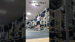 Week 2: Power Clean 75kg 5 Reps, Push Press 85kg 5 Reps