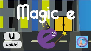 Magic e | Long vowel u | Silent e | turn short vowels to long | Phonics Teacher