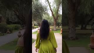 إطلالة الفنانة دنيا بطمة بفستان صيفي باللون 💚#shorts# dunia batma