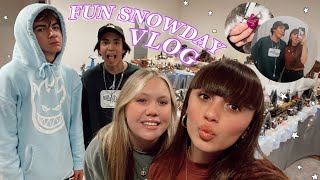 VLOG: SNOW DAY (fun, chaotic, productive) | VLOGMAS DAY 15