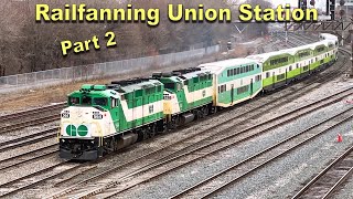 Railfanning Union Station Toronto Canada | GO Train, Via, UP Express Trains | Part 2