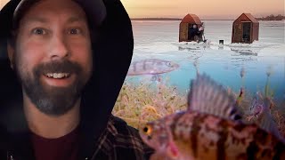 Saving Perch From Pike at Happy Go Fishing Huts 2.1.2024