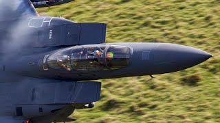 MACH LOOP: 🇺🇸 USAF F-15 STRIKE EAGLE LOW LEVEL!