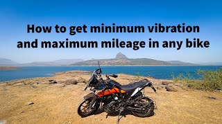 How to get minimum vibration and max mileage in any bike | a common but uncommon tip