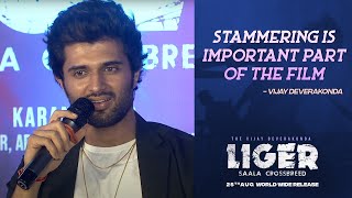 Vijay Deverakonda about Stammering in LIGER | Puri Jagannadh | Ananya Panday | #LigerOnAug25th