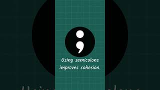 "Semicolons: Your Writing Game Changer." #englishwriting