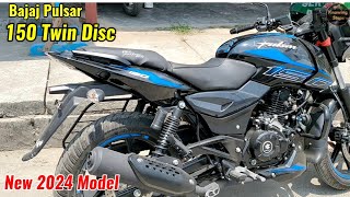 2024 Bajaj pulsar 150 twin disc latest model variant walk around onroad price hindi details.