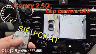 Camry 2.5Q lắp camera 360 trên màn hình zin cực nét và sắc ||| OTOPLAY