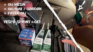 Cara Ganti Oli Mesin Oli hub / Gardan dan Filter Oli Vespa Sprint di Rumah