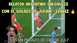 Este relator Argentino enloqueció por el golazo de Julián Álvarez en la Champions 🔥