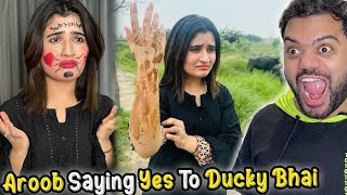 Aroob Saying Yes To Ducky Bhai For 24 Hours 😱 | Gone Wrong 😭💔