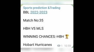 BBL 2022-2023 MATCH NO 35 HBH VS MLS PREDICTION