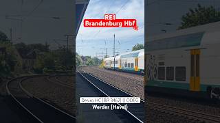 Ausfahrt einer BR 3462 (Desiro HC) als RE1 am Bahnhof Werder (Havel) | ÖPNVinBB | #shorts