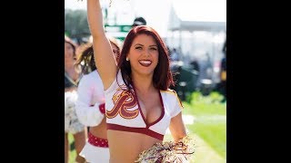 Redskins Cheerleaders shining with joy