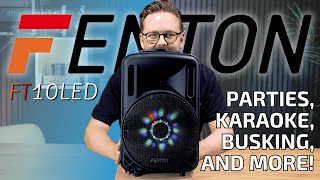 Testing the Fenton FT10LED - A Portable Karaoke PA System with Bluetooth and Wireless Microphone