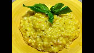 Risotto alla crema di peperoni