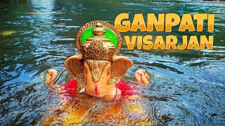 ganapati visarjan din || last day of ganesh chaturathi ||