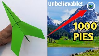 Aviones de papel de 1000 pies | How To Make a Paper Airplane