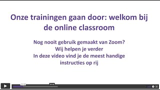 Instructievideo Zoom V Kam Education