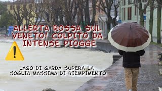 ALLERTA METEO IN VENETO TRA IL 27-28 FEBBRAIO CAUSA FORTI PIOGGE ED ALLAGAMENTI! SI RIEMPE IL GARDA!