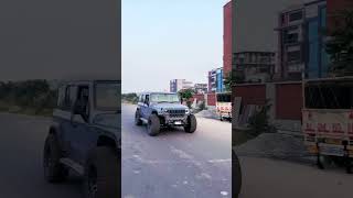 THAR ROXX BIG WHEEL  TESTING 😲 #THAR #scorpio #mahindra #toyota #car #reel #shorts #viral