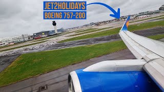 Jet2 Boeing 757-200 ✈ Departing Manchester Airport